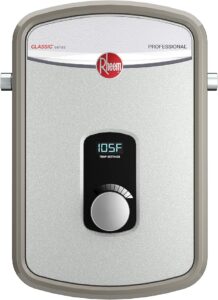 8. Rheem 11kW 240V Electric Tankless Water Heater